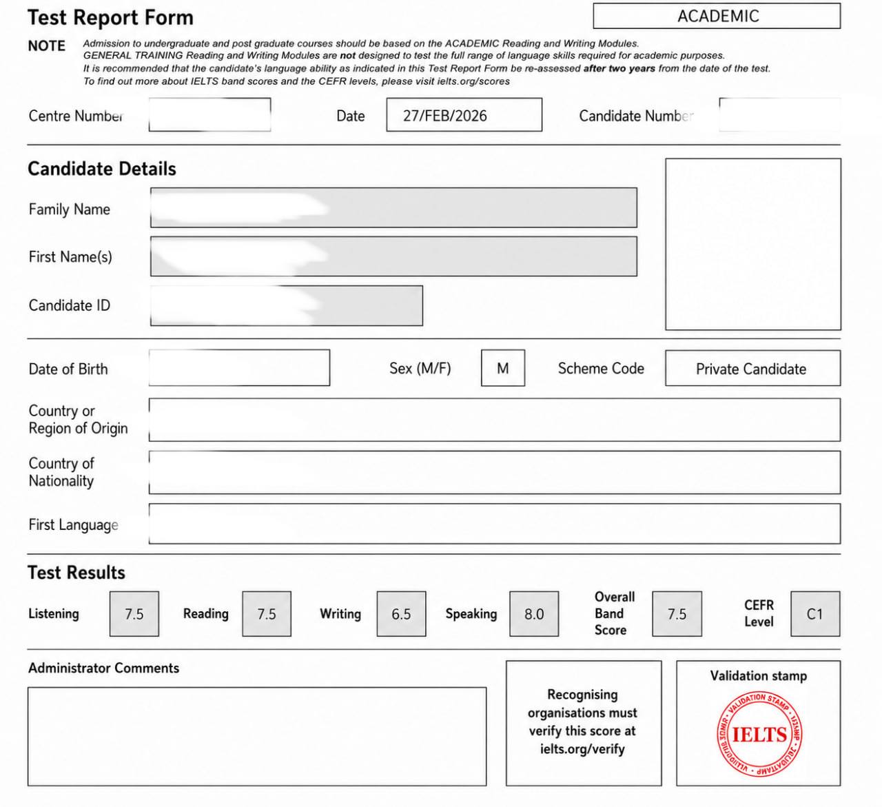 George Brown College admission result